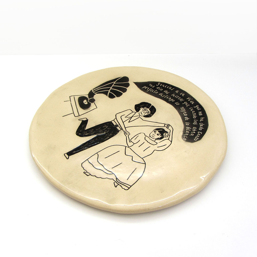 retrato personalizado cerámica ilustrada mishima artesanía galicia