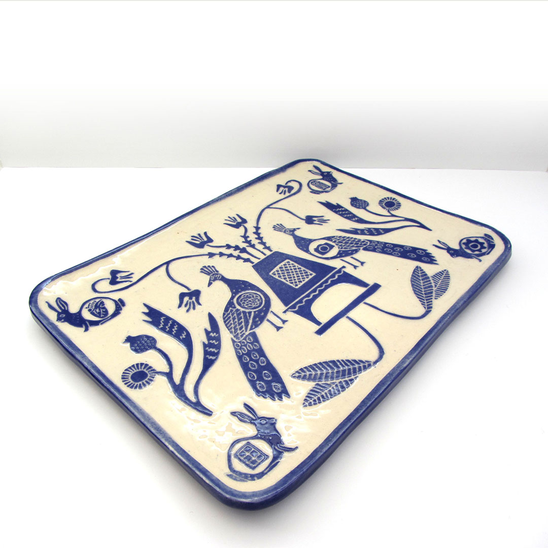 cerámica ilustrada esgrafiado bordado sierra francia artesanía galicia